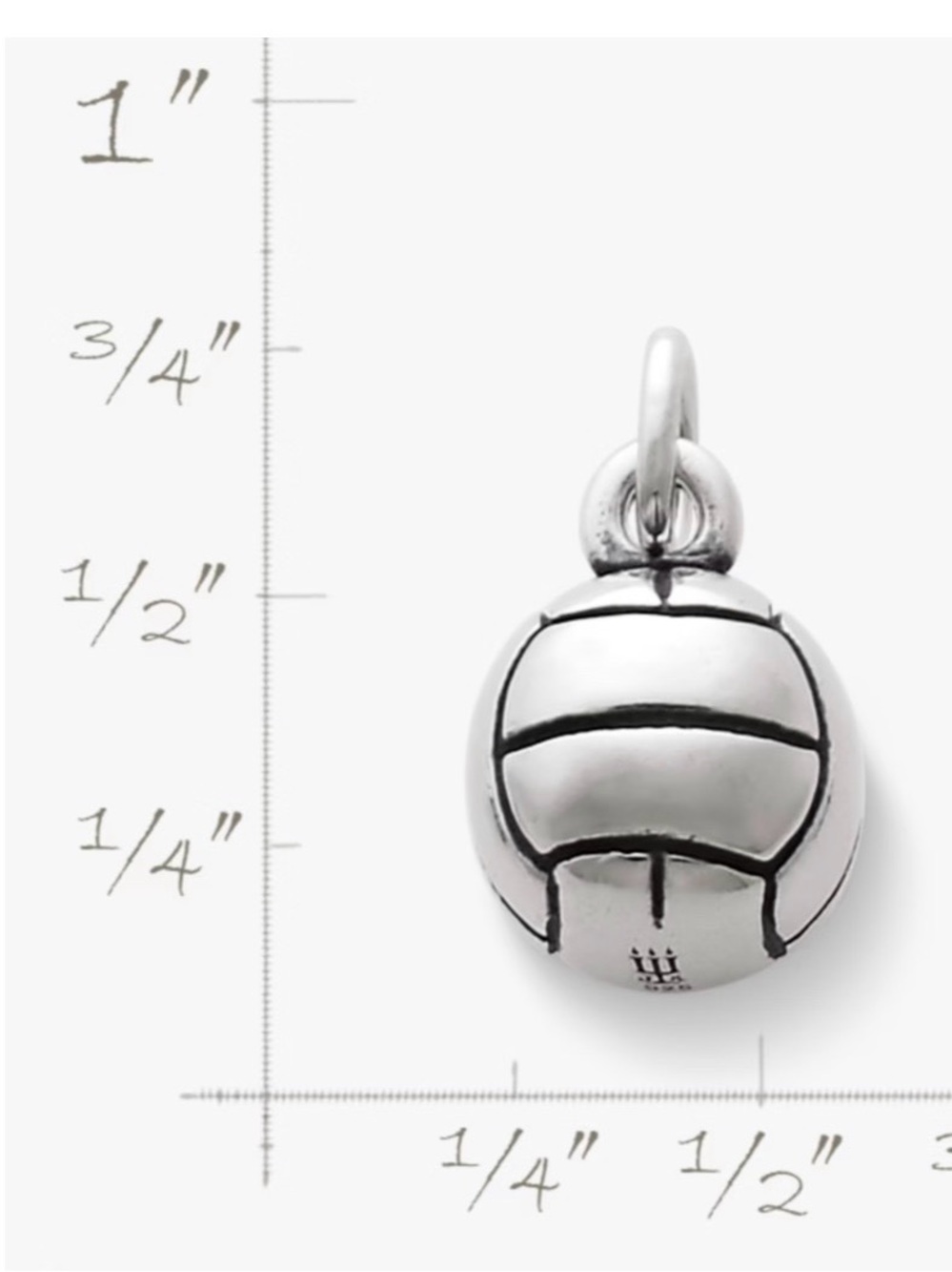 James Avery Sterling Silver Volleyball Charm